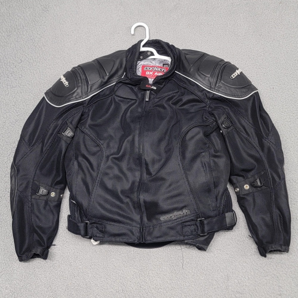 Cortech GX Air Series 2 Jacket Mens Medium Mesh Leather Removable Liner Armor